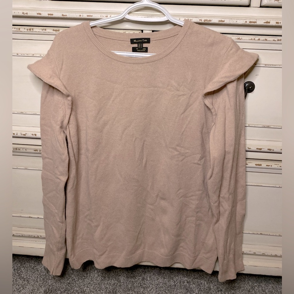 Massimo Dutti blush pink Italian yarn sweater (M)